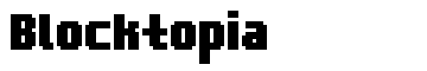 Шрифт Blocktopia