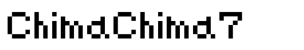 Шрифт ChimaChima7