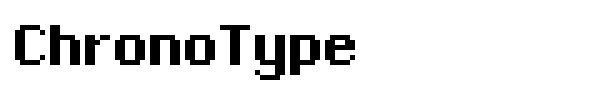 ChronoType font preview