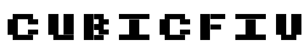 Шрифт CubicFive