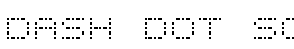 Шрифт Dash Dot Square-7