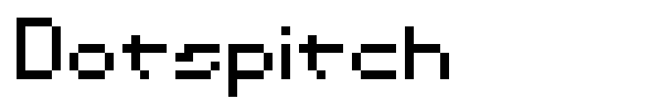 Шрифт Dotspitch