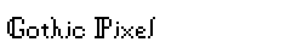 Шрифт Gothic Pixel