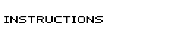 Instructions font preview