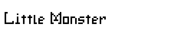 Шрифт Little Monster