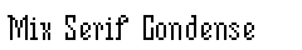 Шрифт Mix Serif Condense