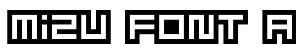 Шрифт Mizu Font Alphabet
