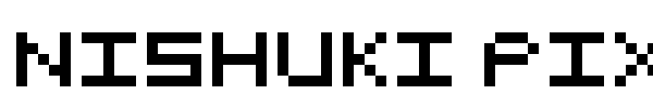 Шрифт Nishuki pixels