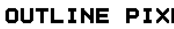 Outline Pixel 7 font preview