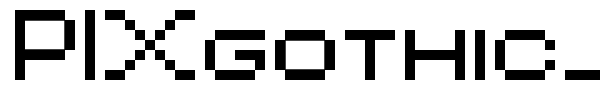 Шрифт PIXgothic_7