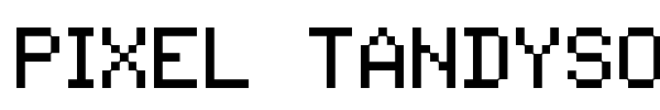 Шрифт Pixel Tandysoft