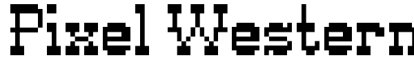 Pixel Western font preview