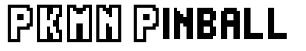 Шрифт PKMN Pinball