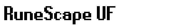 Шрифт RuneScape UF