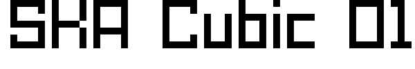 Шрифт SKA Cubic 01_75 CE