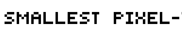 Шрифт Smallest Pixel-7