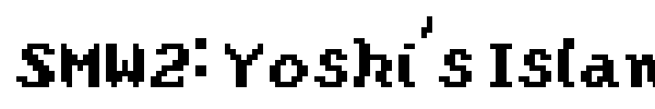 Шрифт SMW2: Yoshi's Island