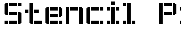 Шрифт Stencil Pixel-7