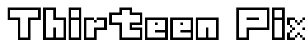Шрифт Thirteen Pixel Fonts