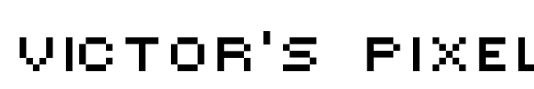 Шрифт Victor's Pixel Font