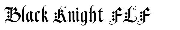 Шрифт Black Knight FLF