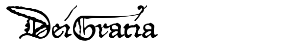Шрифт DeiGratia