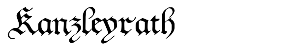 Шрифт Kanzleyrath