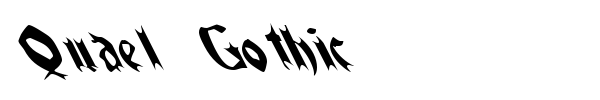 Шрифт Quael Gothic