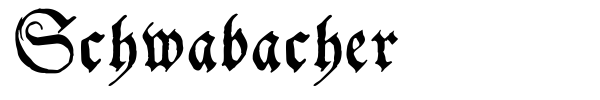 Шрифт Schwabacher