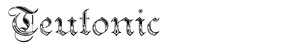 Шрифт Teutonic