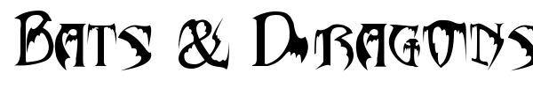 Шрифт Bats & Dragons - Abaddon