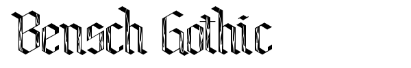 Шрифт Bensch Gothic