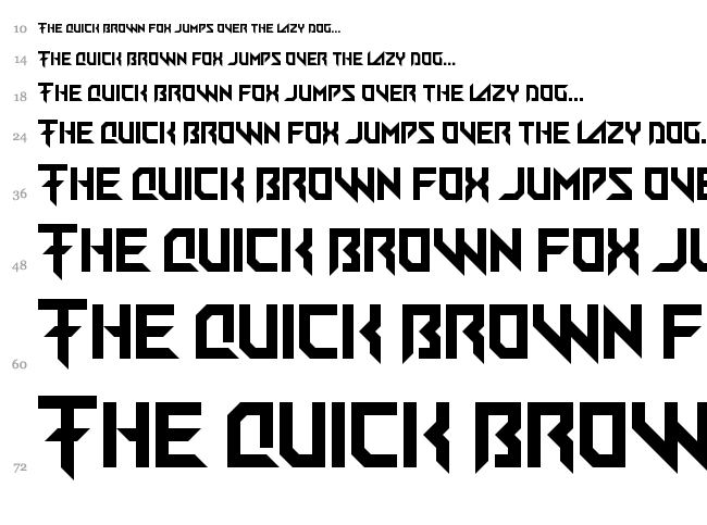 Big Quicksand font waterfall