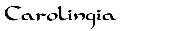 Шрифт Carolingia