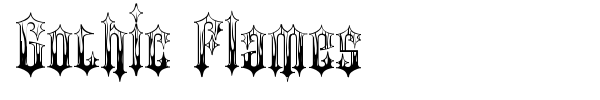Шрифт Gothic Flames