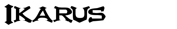 Шрифт Ikarus