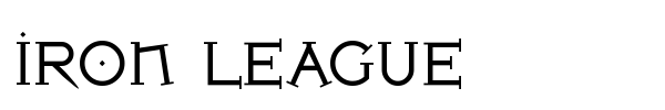 Шрифт Iron League