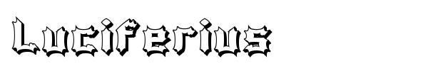 Шрифт Luciferius