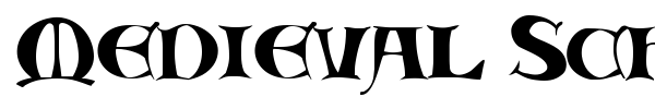 Шрифт Medieval Scribish