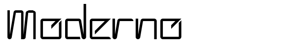 Шрифт Moderno