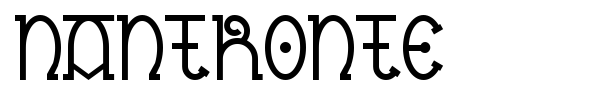 Nantronte font preview