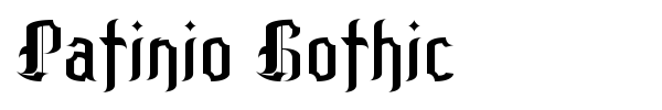 Шрифт Patinio Gothic