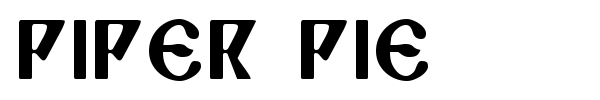 Шрифт Piper Pie