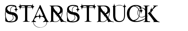 Шрифт Starstruck