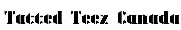 Шрифт Tatted Teez Canada