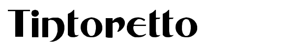 Шрифт Tintoretto