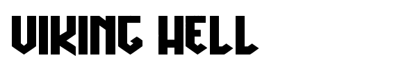 Шрифт Viking Hell