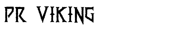 Шрифт PR Viking