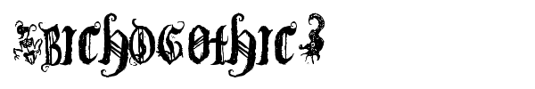 Шрифт (BichOGothic)