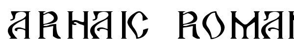 Шрифт Arhaic Romanesc